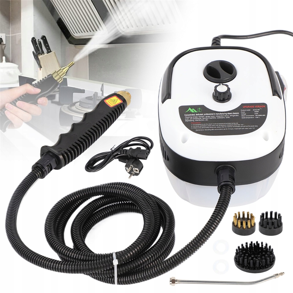 Oczyszczacz Parowy 2500W Biały Z Pojemnością 1000ML Do Domu I Auta