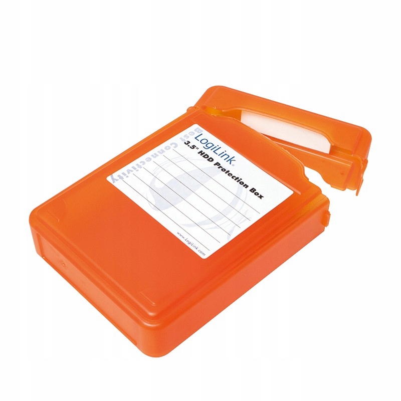 LogiLink Pudełko ochronne do Hdd 3.5', pomarańczowe