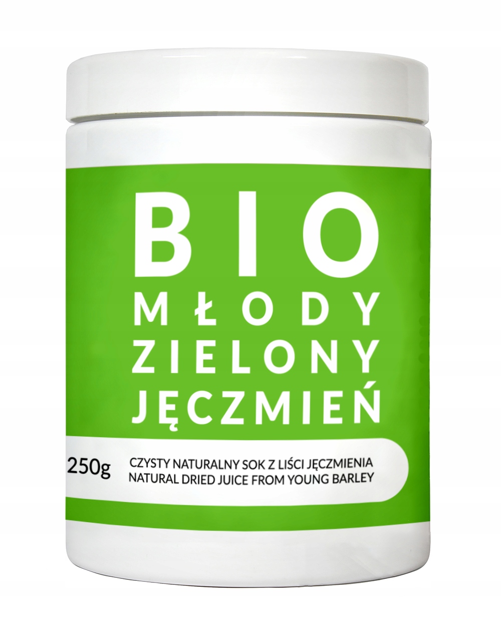

Młody Jęczmień Zielony sproszkowany Sok Bio 250g
