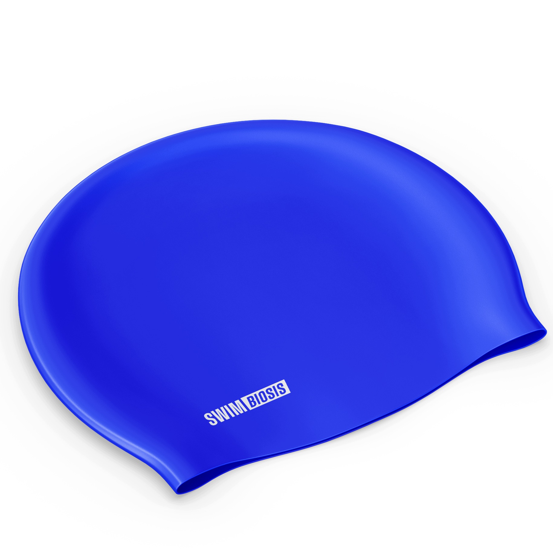 Czepek silikonowy na basen Swimbiosis niebieski