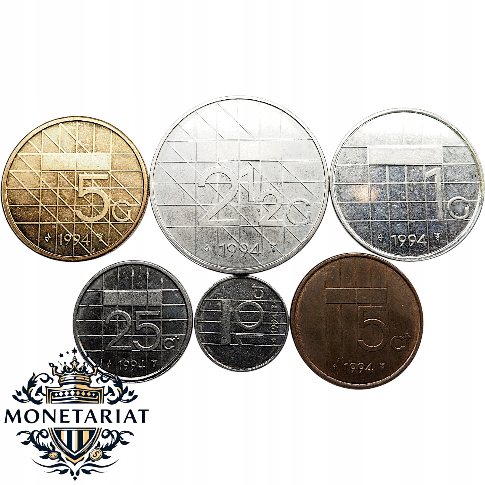 ZESTAW MONET - KOMPLETNY ROCZNIK 1994 - HOLANDIA