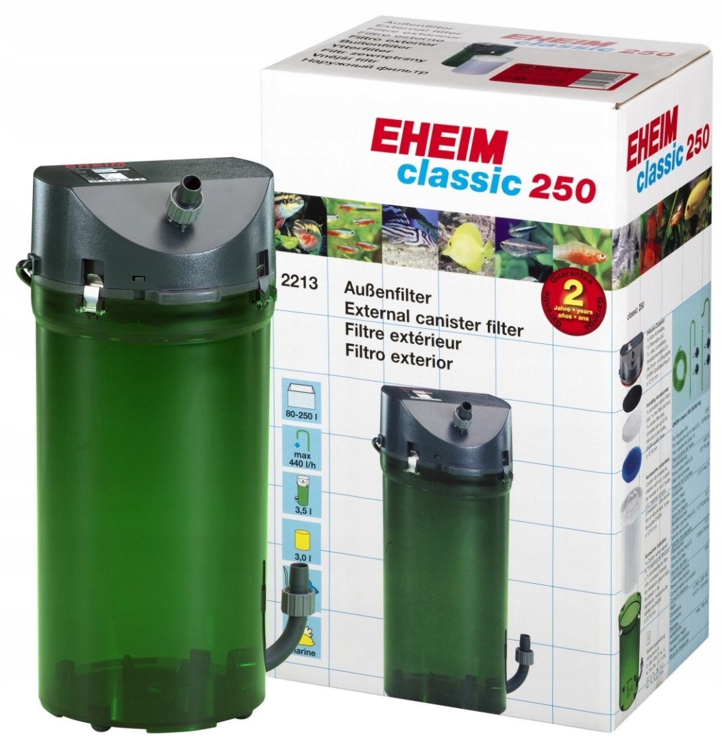 Levně Vnější filtr biologický, chemický, mechanický Eheim Classic 250