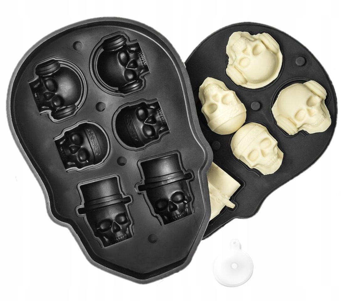 

Foremka Czaszki Na Lód Czekoladę 6 Szt Steampunk