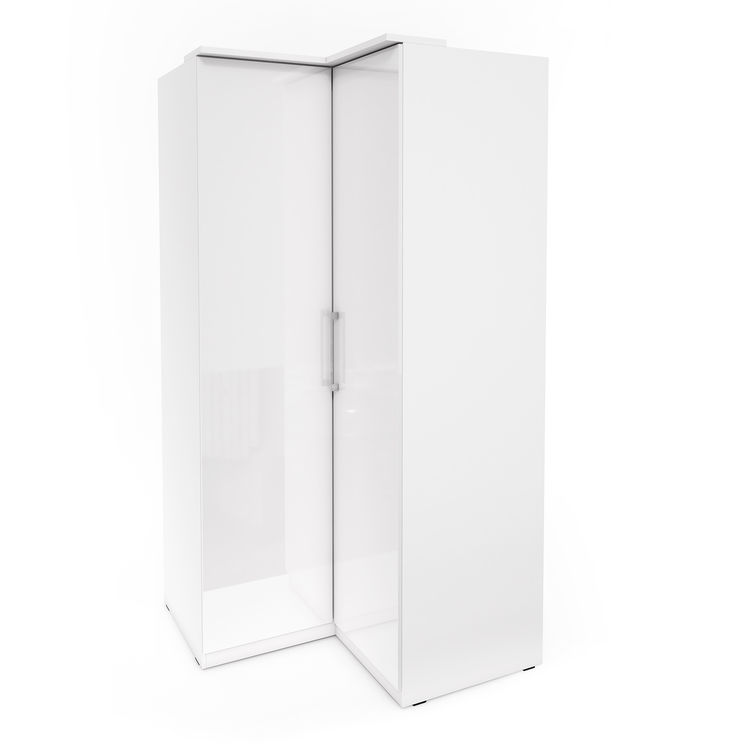 Skříň Dvoudveřová Ottima 109 cm Výklopné dveře Bílá