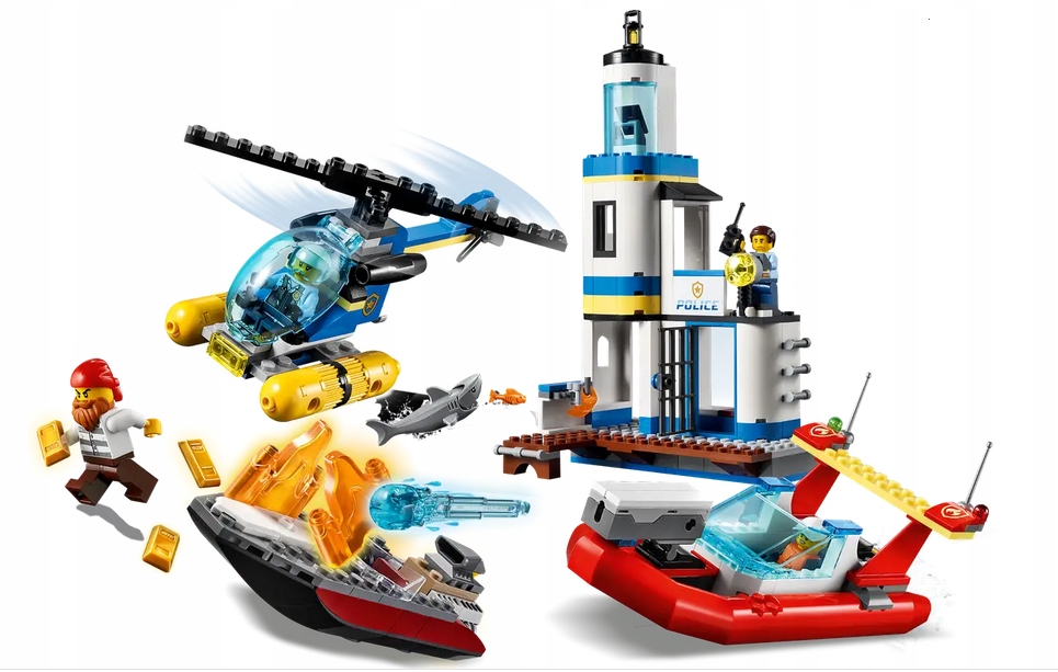 LEGO 60308 CITY AKCJA NADMORSKIEJ POLICJI I STRAŻAKÓW Marka LEGO