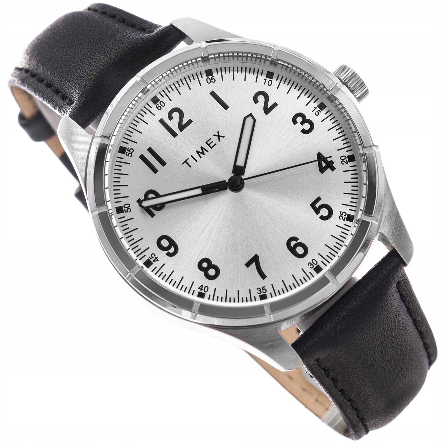 Pánské Hodinky Timex TW2Y16000 Main Street Černé S Řemínkem Pro Seniory