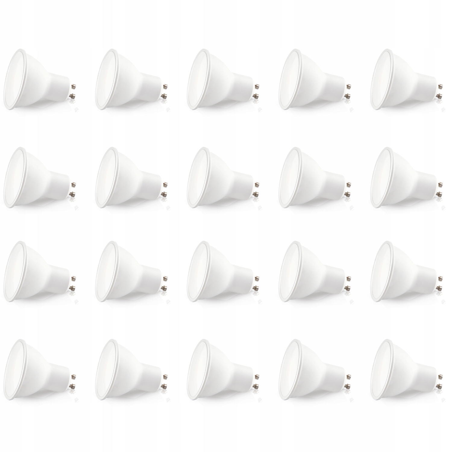 Set 20 Kusů Led žárovka GU10 5W barva Studená bílá Led světelný systém