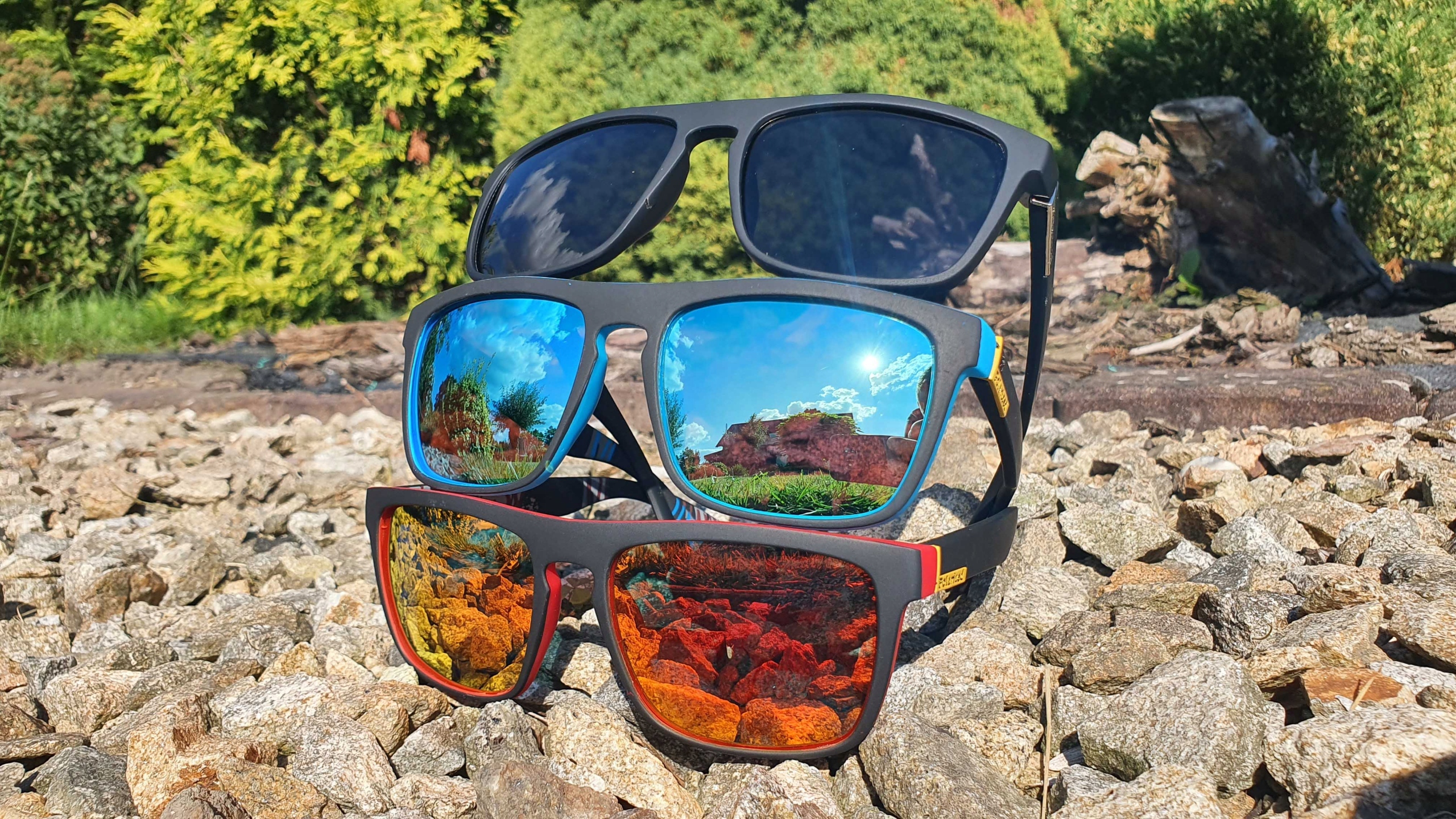 OKULARY PRZECIWSŁONECZNE Lustrzanki POLARYZACYJNE Fason nerdy