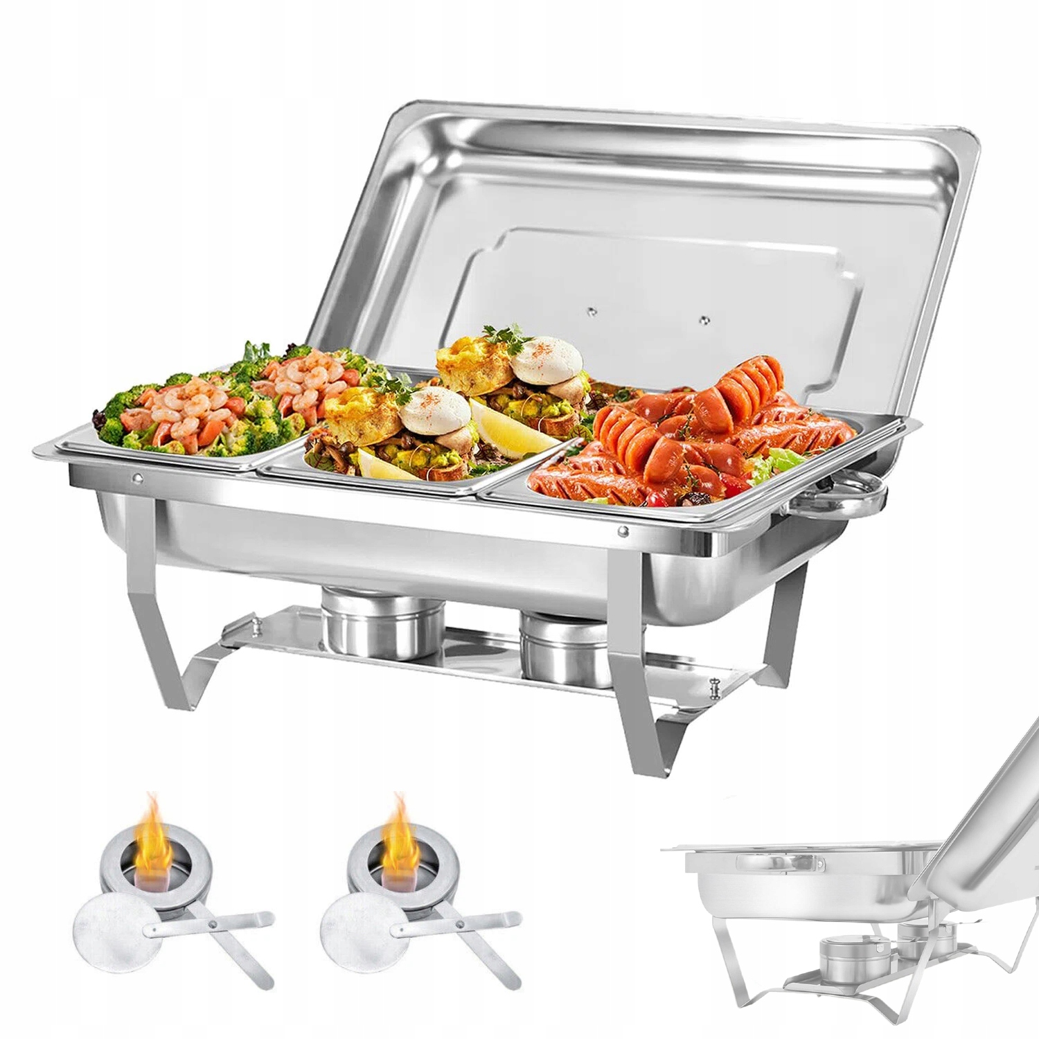 Nový Ohřívač Gn 1/3 Pro Gastronomické Pokrmy 9 L Nerezová Ocel