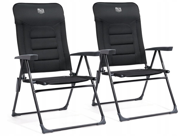 Krzesła Kempingowe Ogrodowe Timber Ridge Turystyczne Zestaw 2SZT Składane