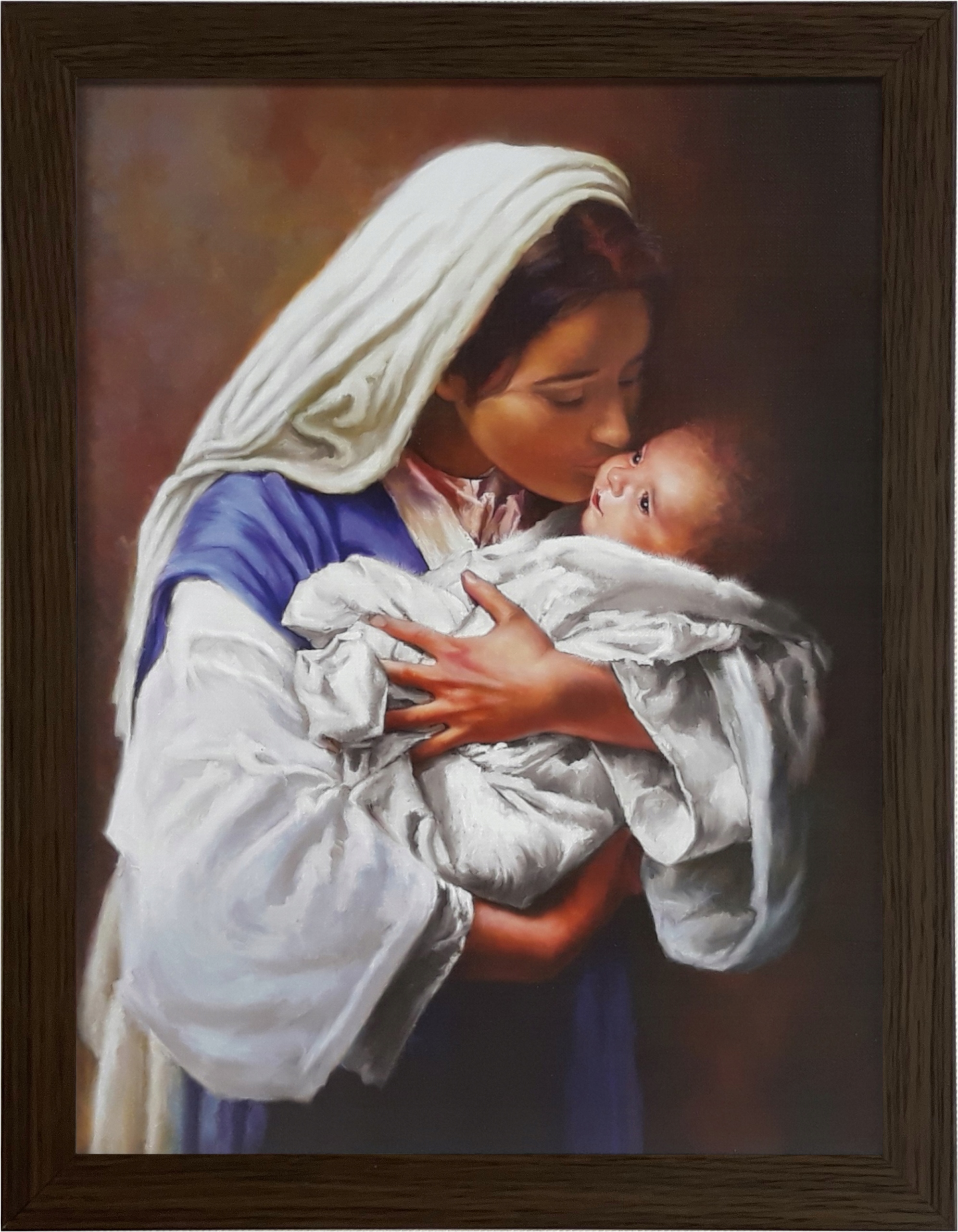 

Obraz 45x35 Matka Boska Karmiąca Rama Wenge