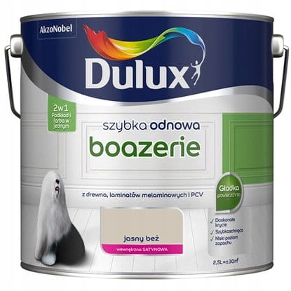 

Farba Dulux szybka odnowa Boazerie Jasny beż 2,5l