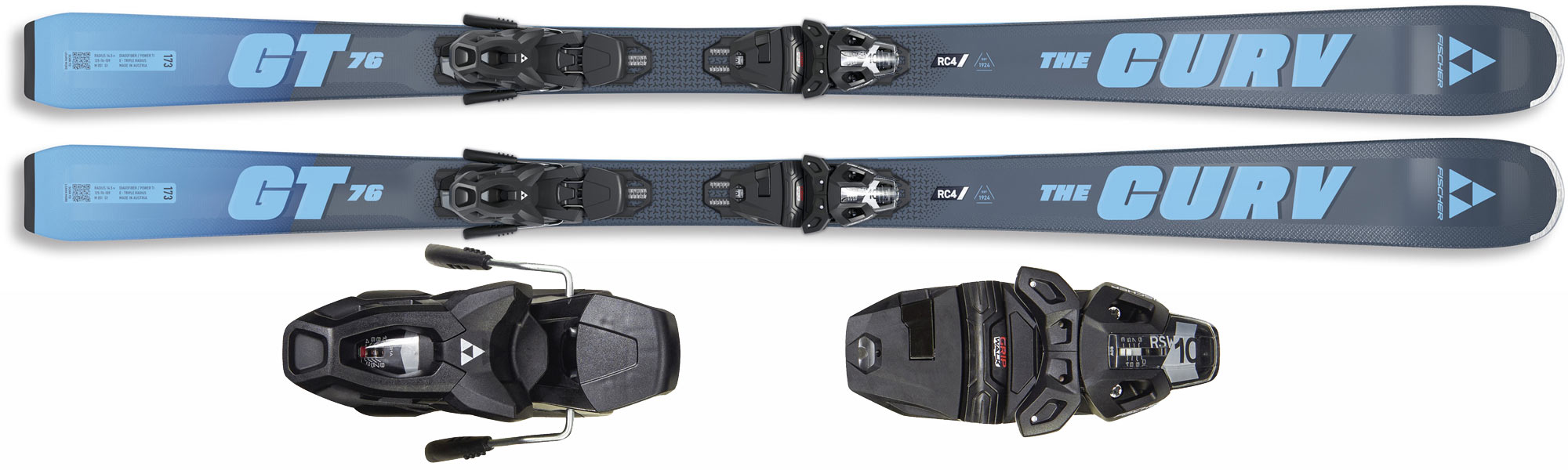 Fischer 2026 Narty Zjazdowe The Curv Gt 76 Tpr RS10 Pr A09524 drewno 180