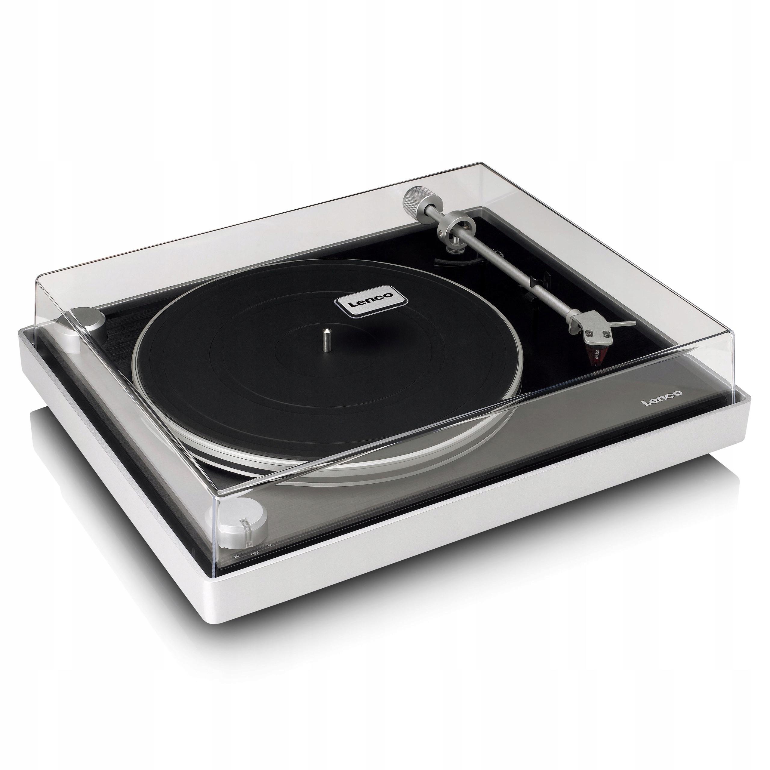 Lenco L-455BK – gramofón s hliníkovým puzdrom a vložkou Ortofon 2M Red