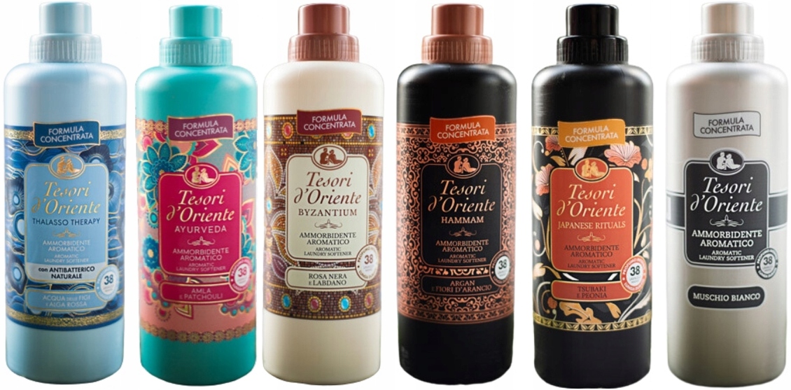 Levně Tesori d'Oriente Sada 6 italských oplachovacích přípravků 760 ml Tabhjm