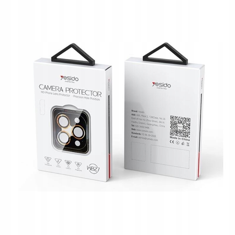Yesido Lens Protector WB27 do iPhone 16e 17e Black Czarny Yesido