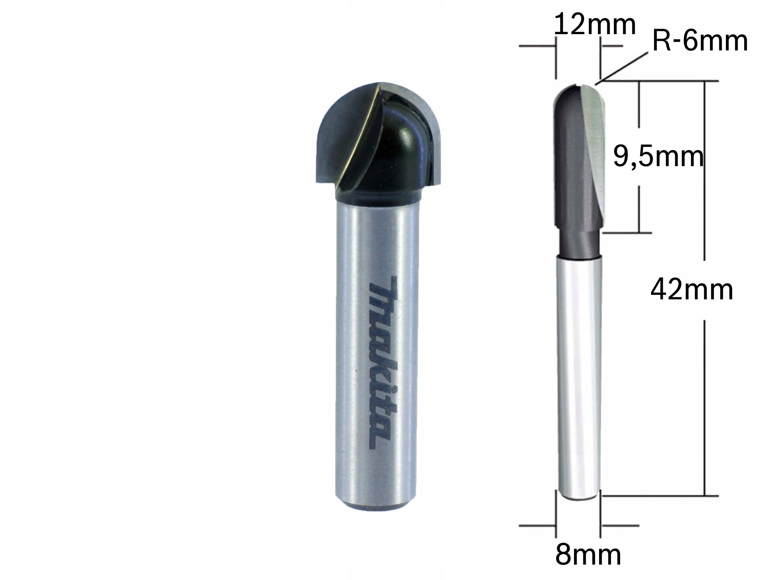 

Makita frez do profili półokrągłych R-6 D-10805