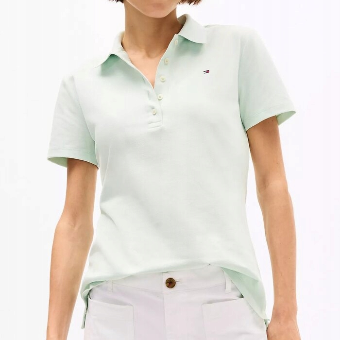 Polokošile Tommy Hilfiger klasická bavlněná mátová M (nová)