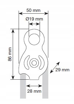 Sphinx Pro bloczek Maksymalna średnica liny 13 mm