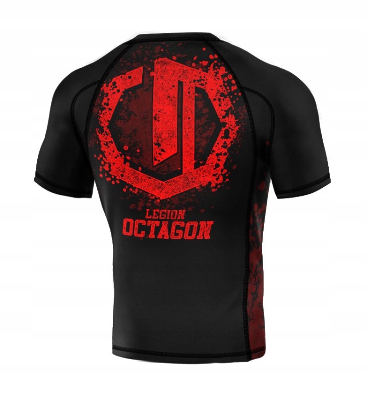 Octagon Rashguard Legion Premium Grunge Black/Red L