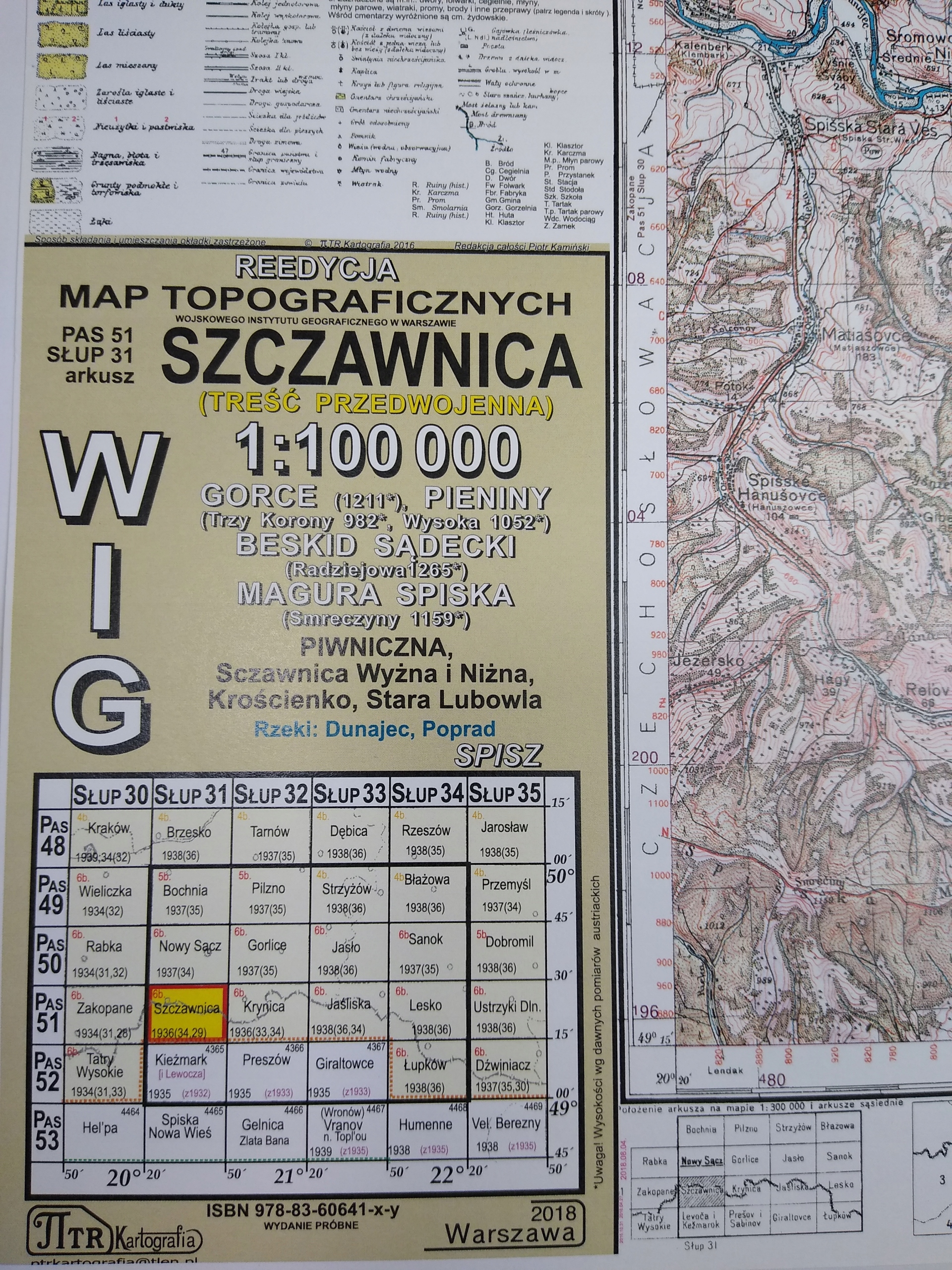 

Mapa Wig Szczawnica P51 S31 reedycja