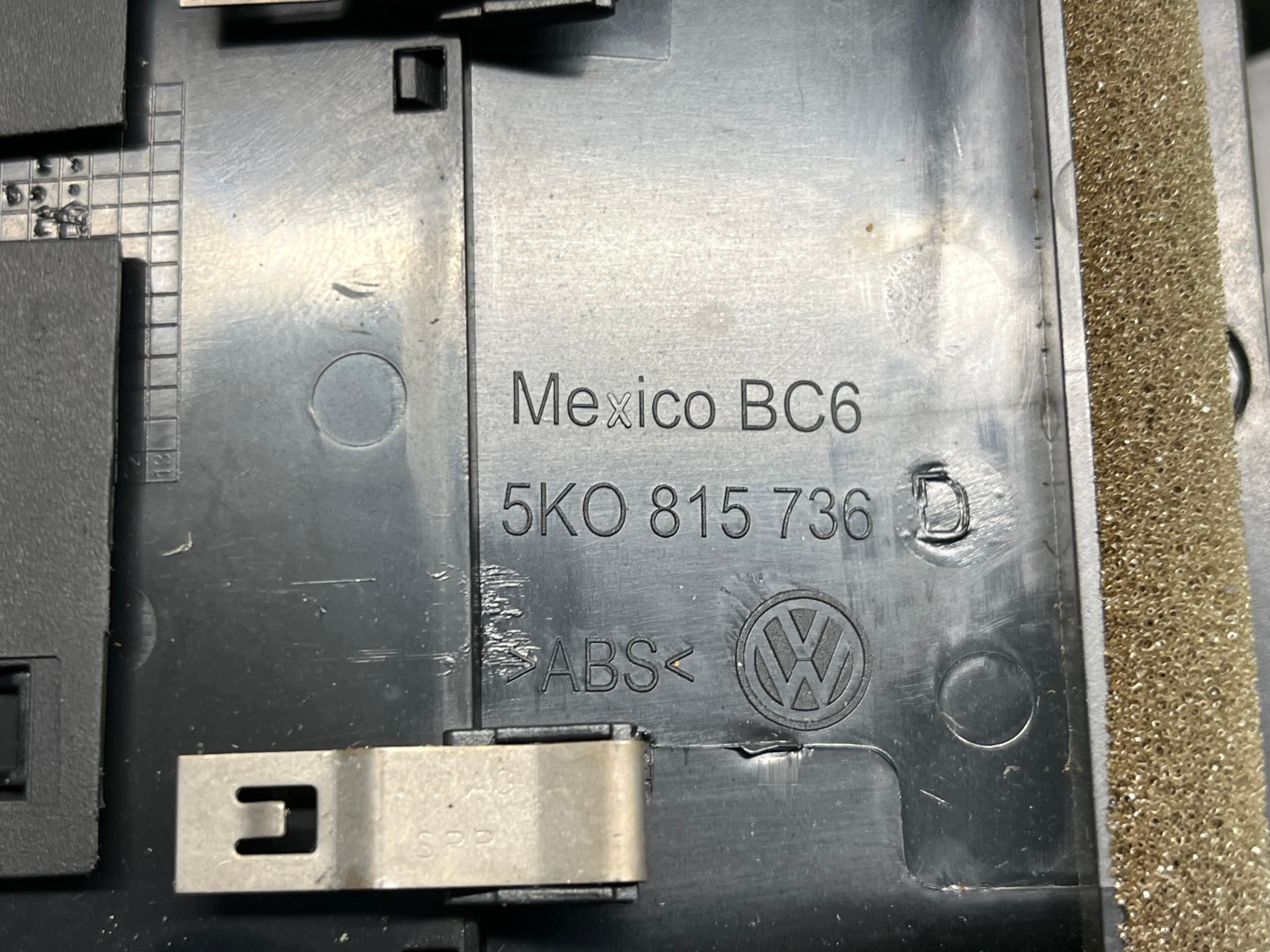 grid air conditioning devices central VOLKSWAGEN GOLF 6