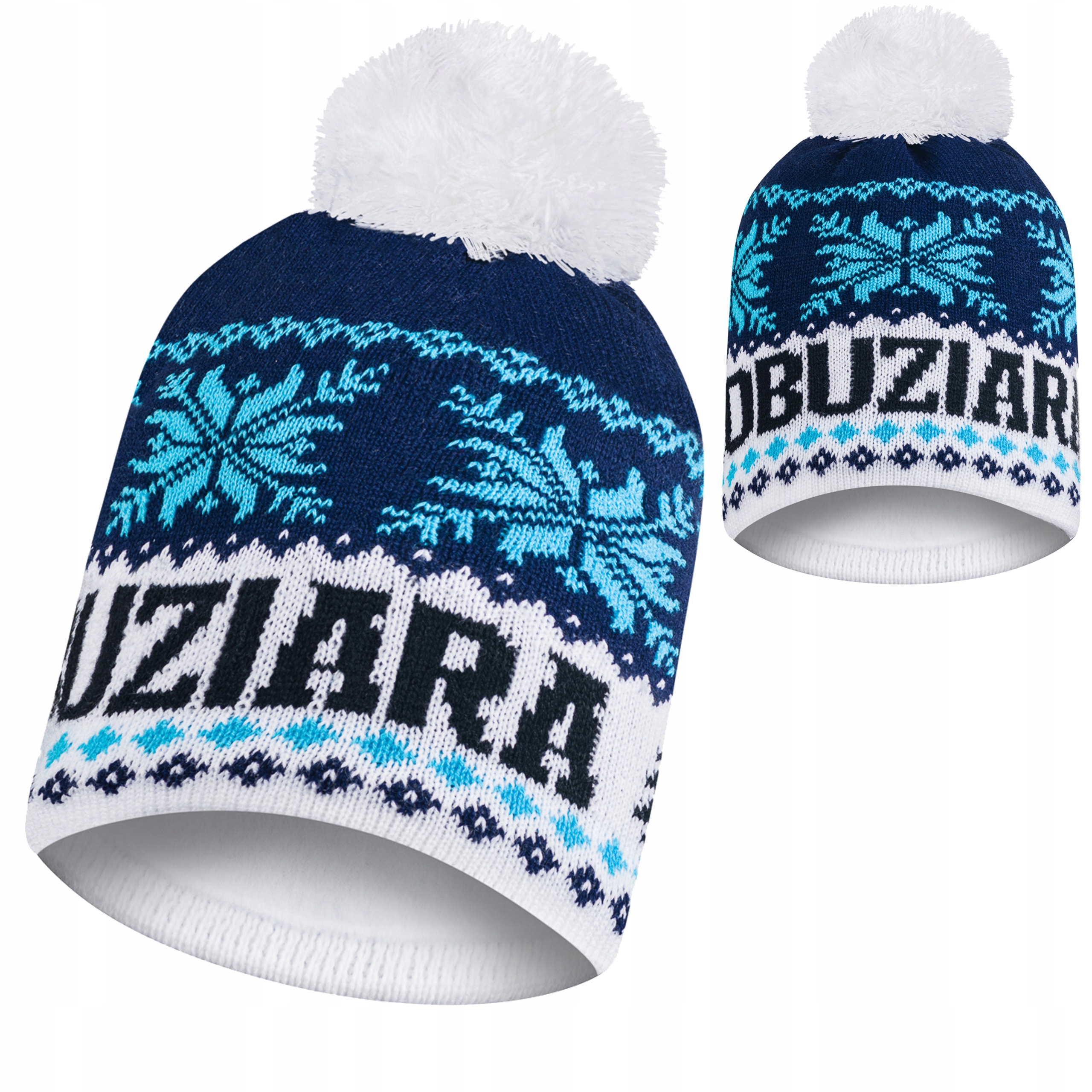 

Czapka zimowa Łobuziara z pomponem polar termoakt
