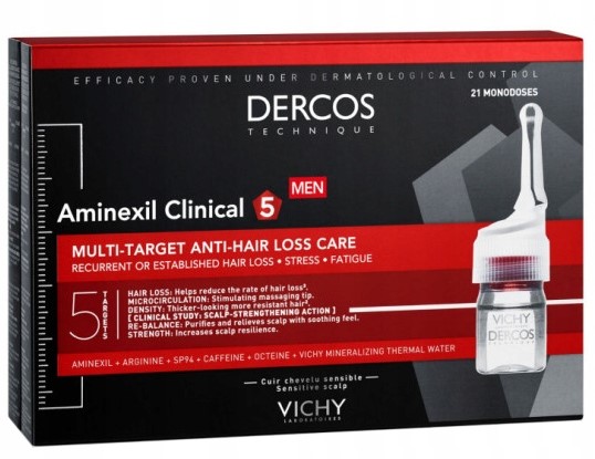Vichy Dercos Aminexil Clinical 5 Men 21 ampułek