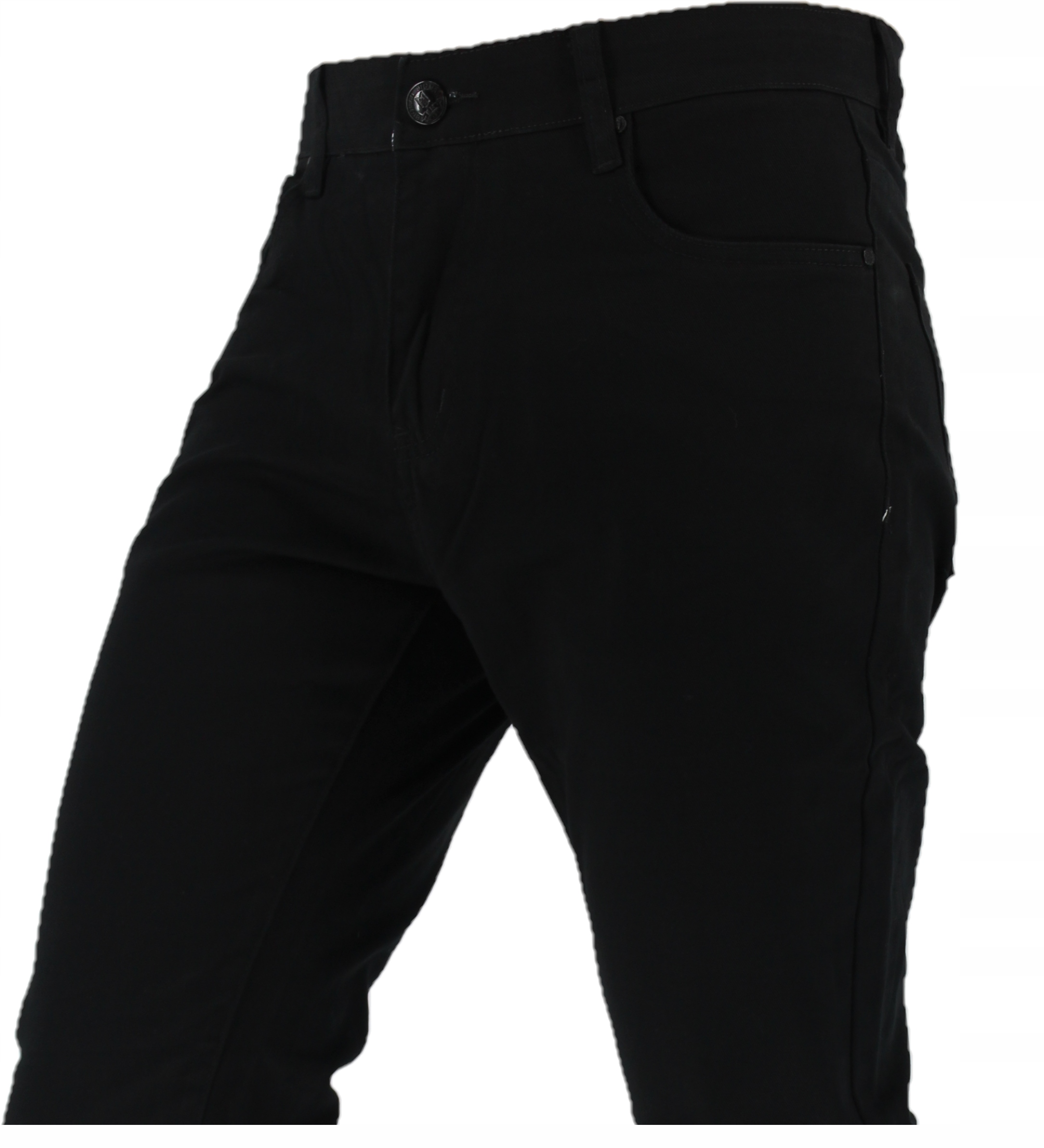 SPODNIE BAWEŁNIANE CZARNE L32 W 32 PAS 82-84 cm Rozmiar 32/32