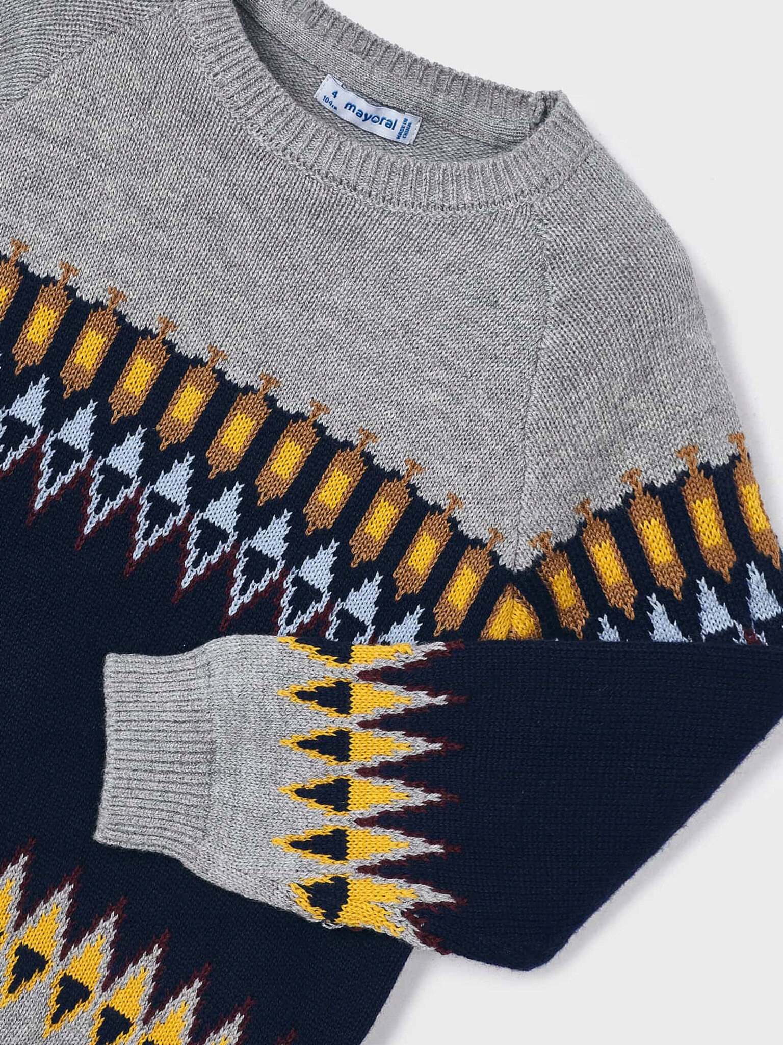 Mayoral Sweter 4.321 Kolorowy Regular Fit Rozmiar 128