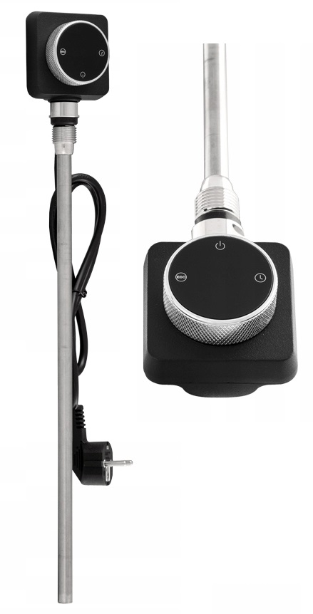 Elektrický Ohrievač Spin Čierny Pre Kúpeľňový Radiátor S Radiátorom 400 W