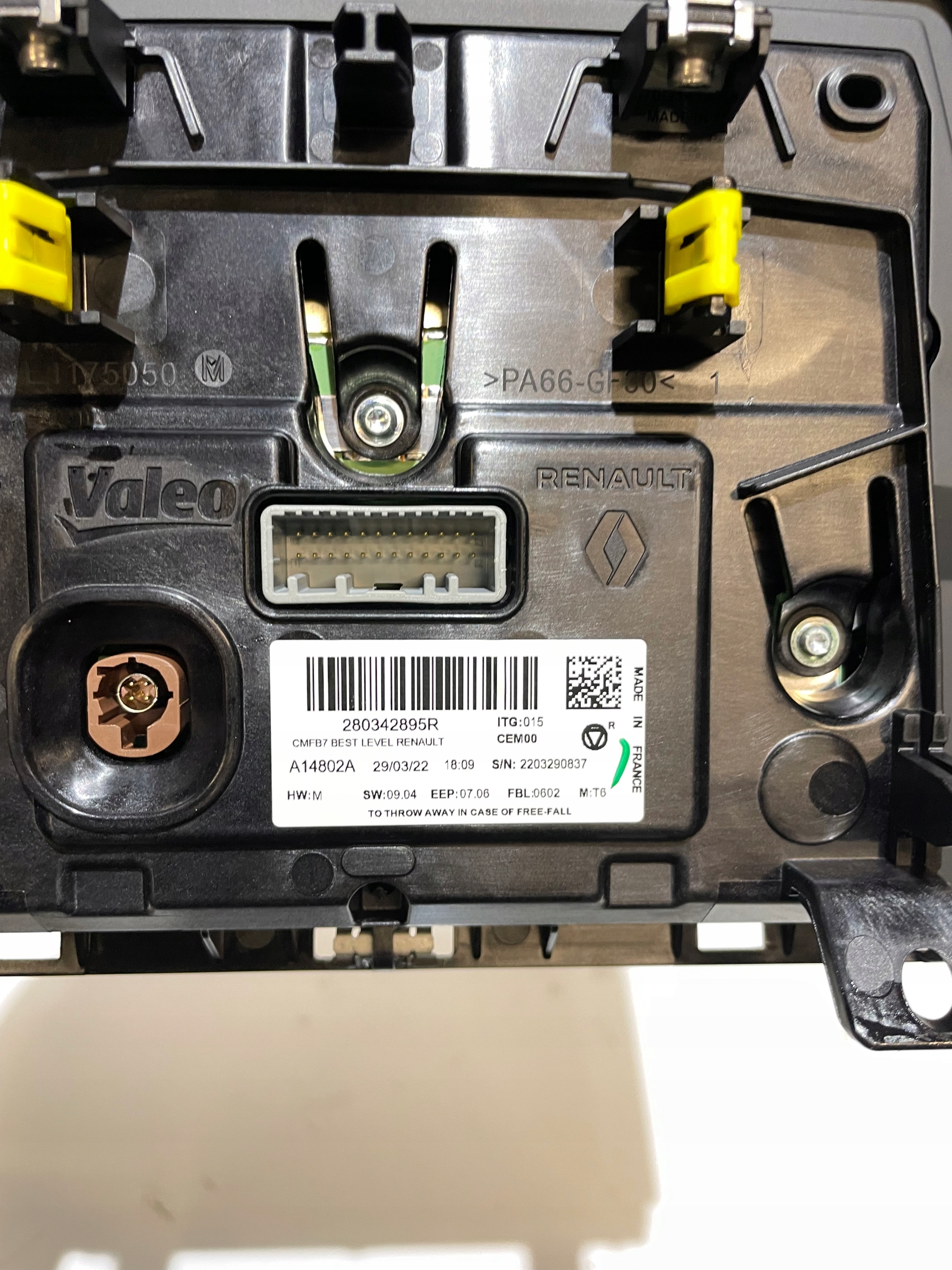RENAULT CAPTUR II NEW DISPLAY 280342895R