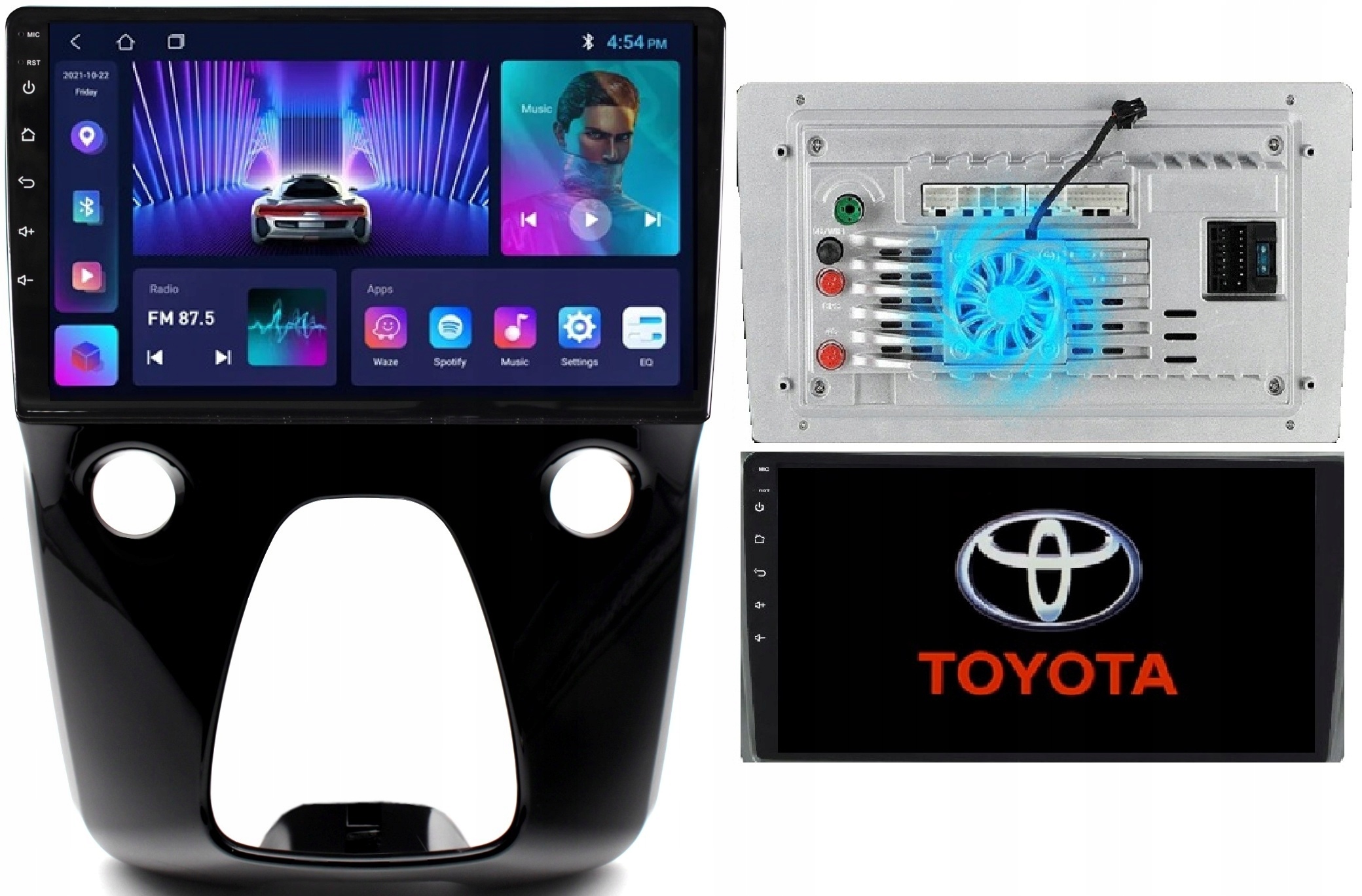 Radio Nawigacja Android Toyota Aygo II Peugeot 108 Carplay +kamera 2/64GB