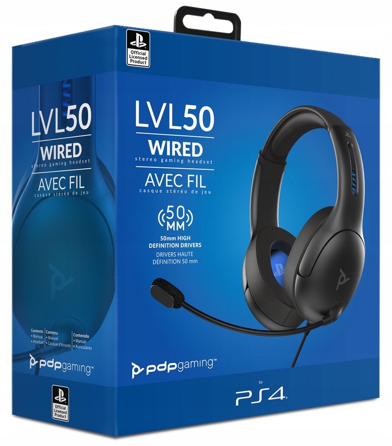 

Pdp Słuchawki przewodowe LVL50 PS4 - Sony