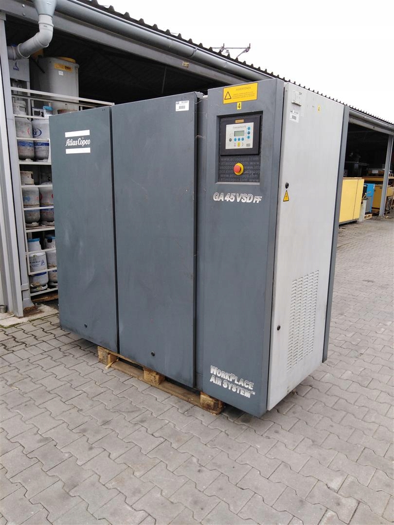 Sprężarka śrubowa kompresor ATLAS COPCO GA45 FF 45kw 8.5m³ S010697 Marka Atlas Copco