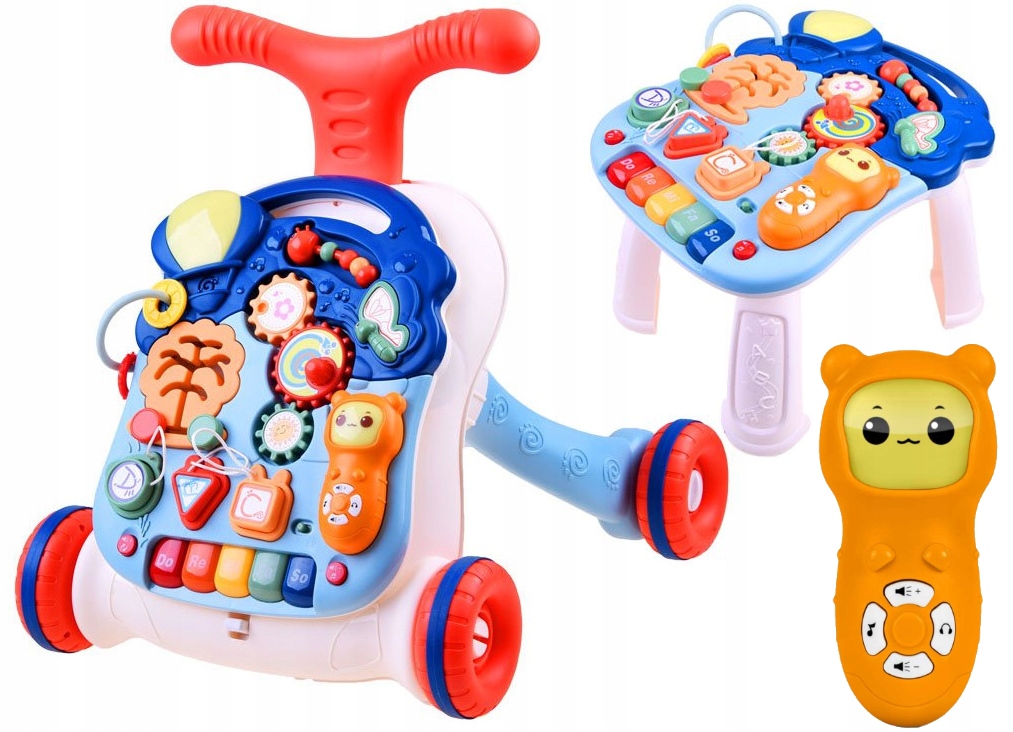 Interaktywny Chodzik Pchacz Panel Stolik Telefon