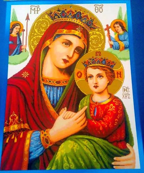 Křížková výšivka počítaná sada (kanva, mulina)