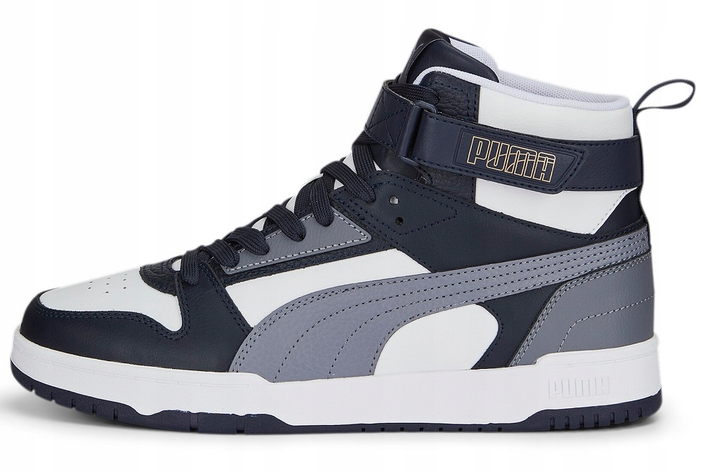 Buty Puma Rbd Game białe za kostkę skórzane 44.5
