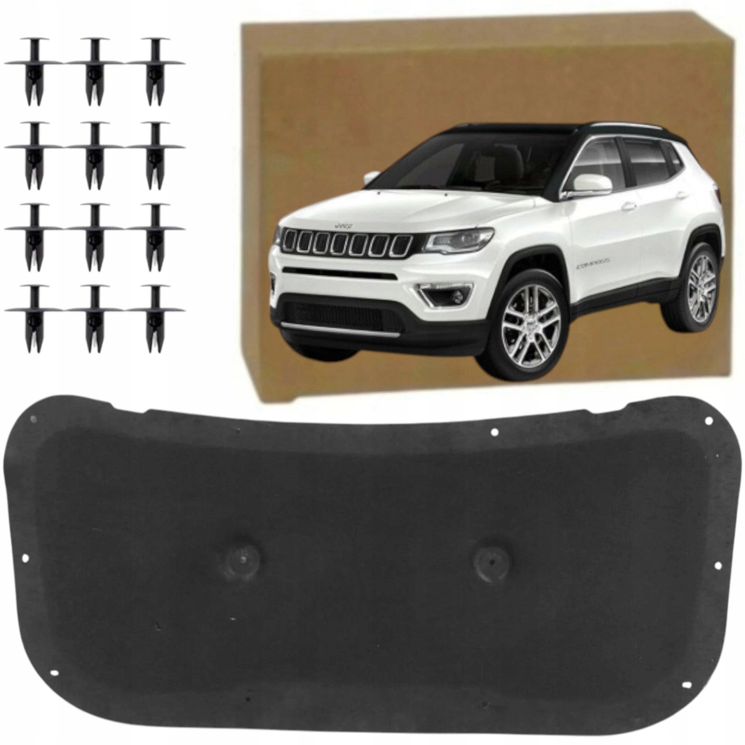 Jeep Compass II 2017 Ztlumení Hluku Masky, Podložka Pod Kryt