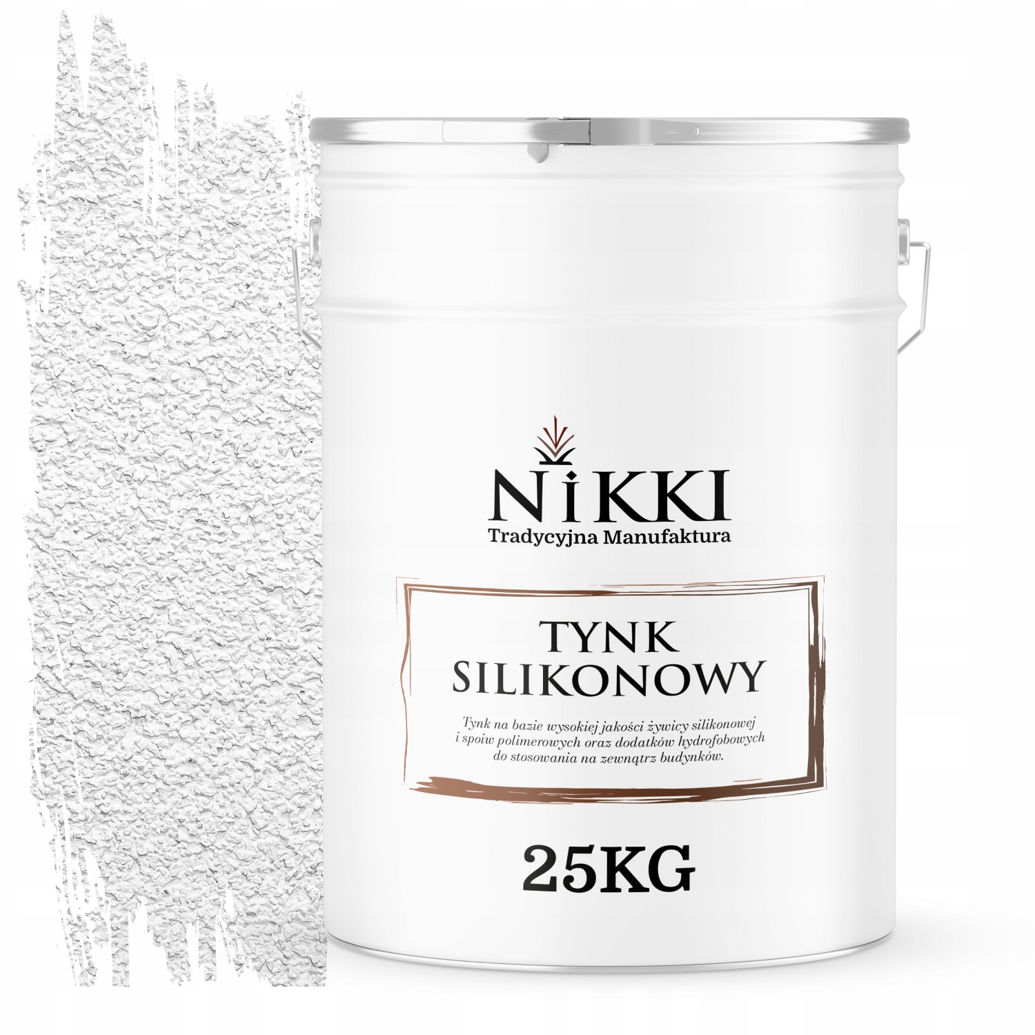 Silikónová Fasádna Omietka Biela Teplá F101 25 Kg Baranek Granulácia 1.0 mm