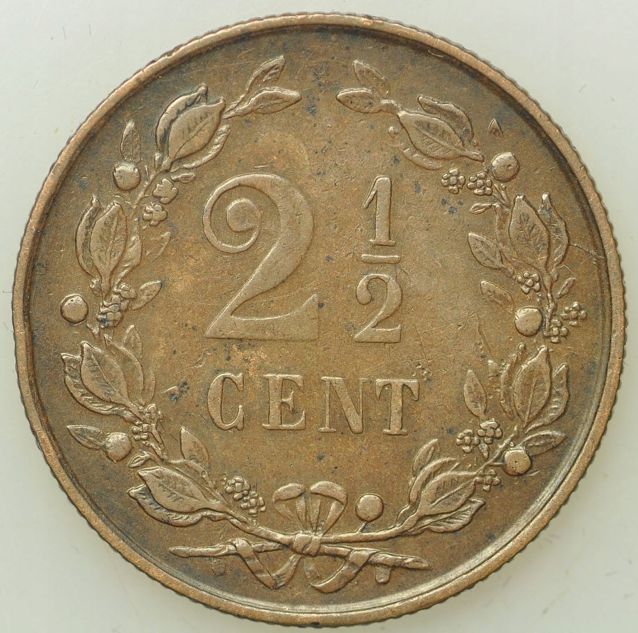 Holandia - 2 1/2 centa 1890