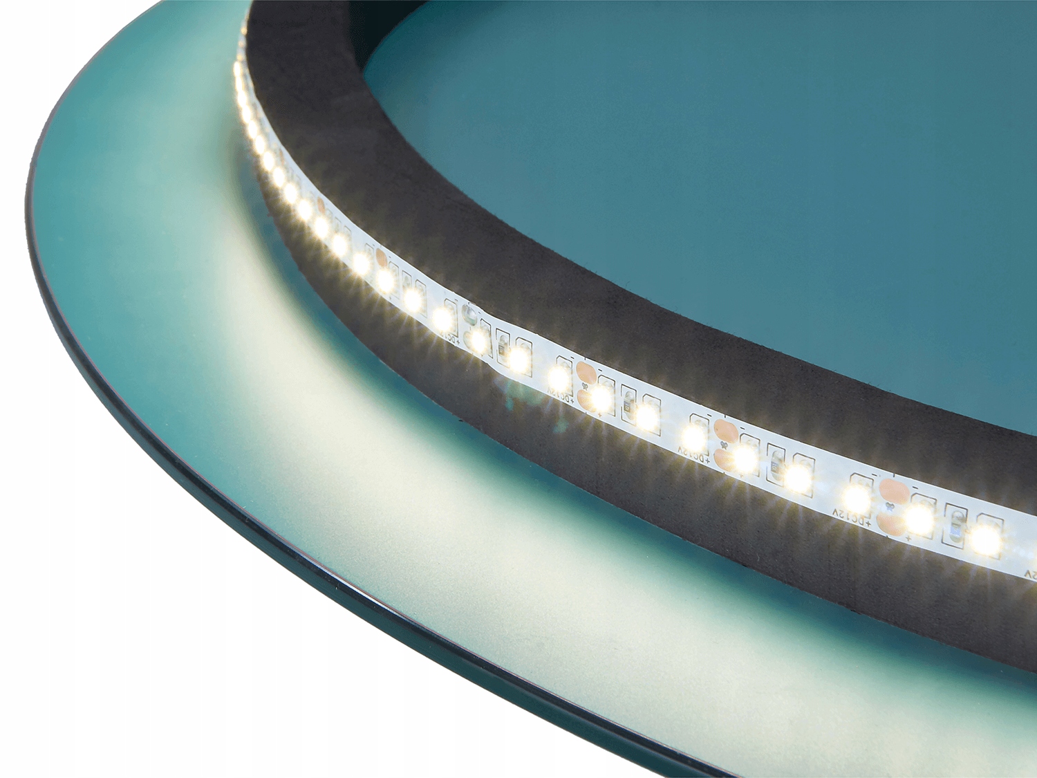 LUSTRO LED OKRĄGŁE PODŚWIETLANE ŁAZIENKOWE Fi: 60cm Szerokość 600 mm