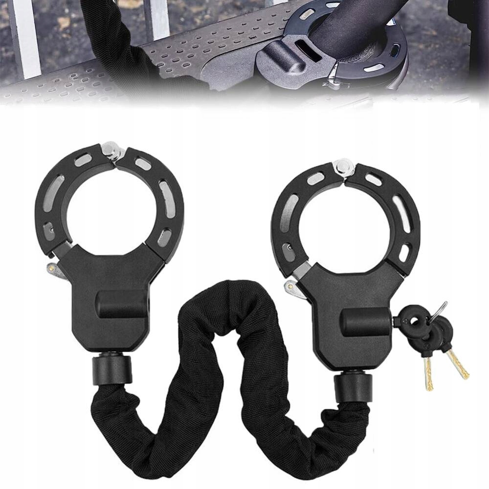 Zapínání Kola Koloběžky Blokáda Pouta Handcuff Štít s 3 klíči
