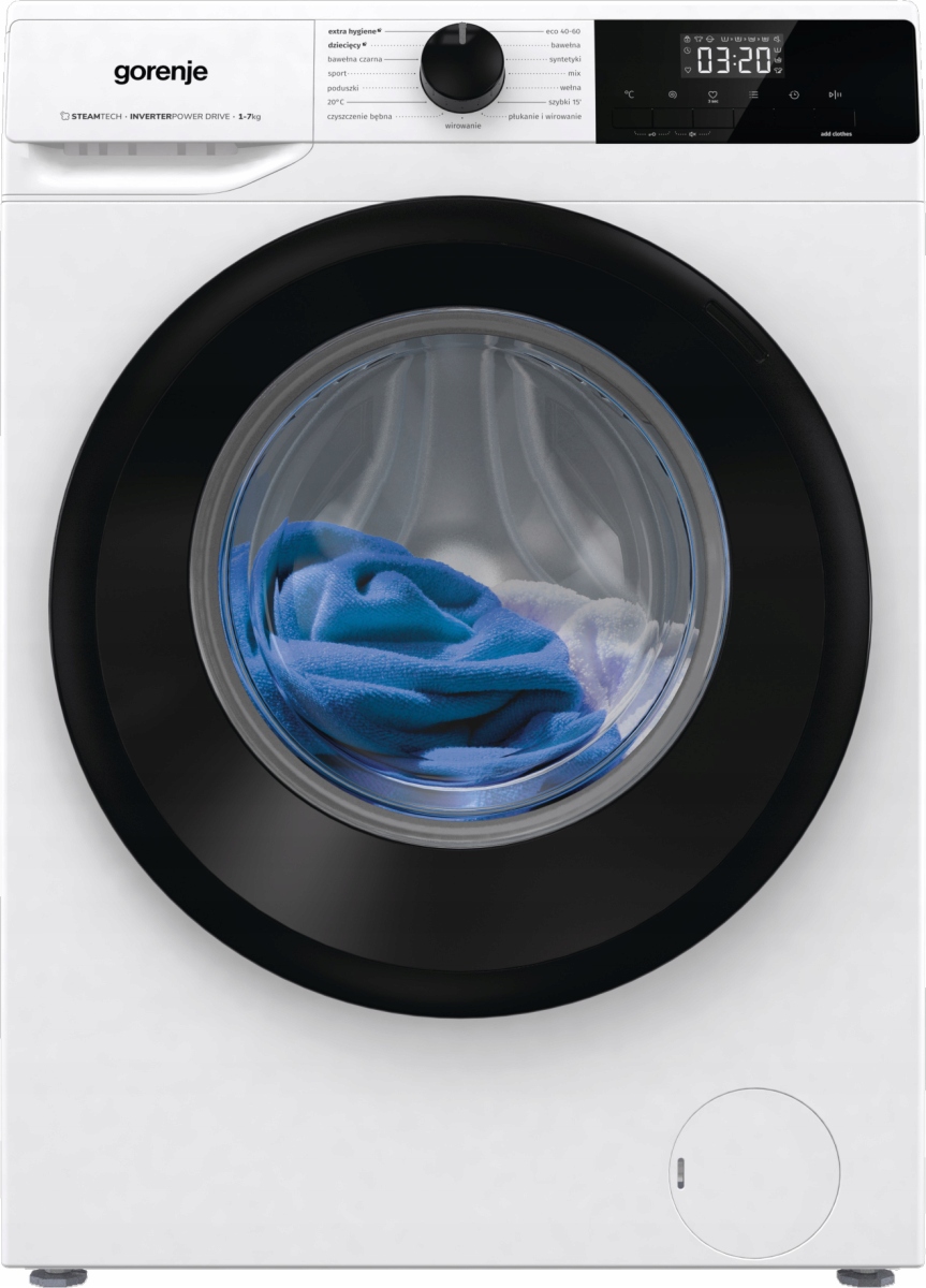 PRALKA GORENJE WNHEI72SAS/PL 7 kg 1200 obr Inwerter, Steam Tech Stan opakowania oryginalne