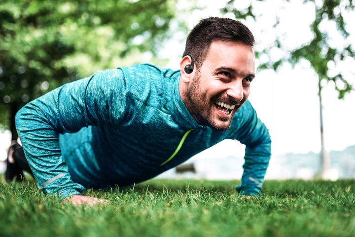 SPORTOWE SŁUCHAWKI BEZPRZEWODOWE BLUETOOTH 5.0 Materiał tworzywo sztuczne