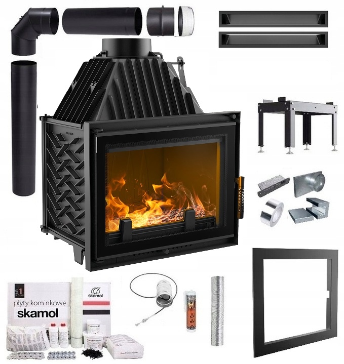 Krbová Vložka Litinová Zuzia 15 Deco Eko Sada Trubky Lufty Desky