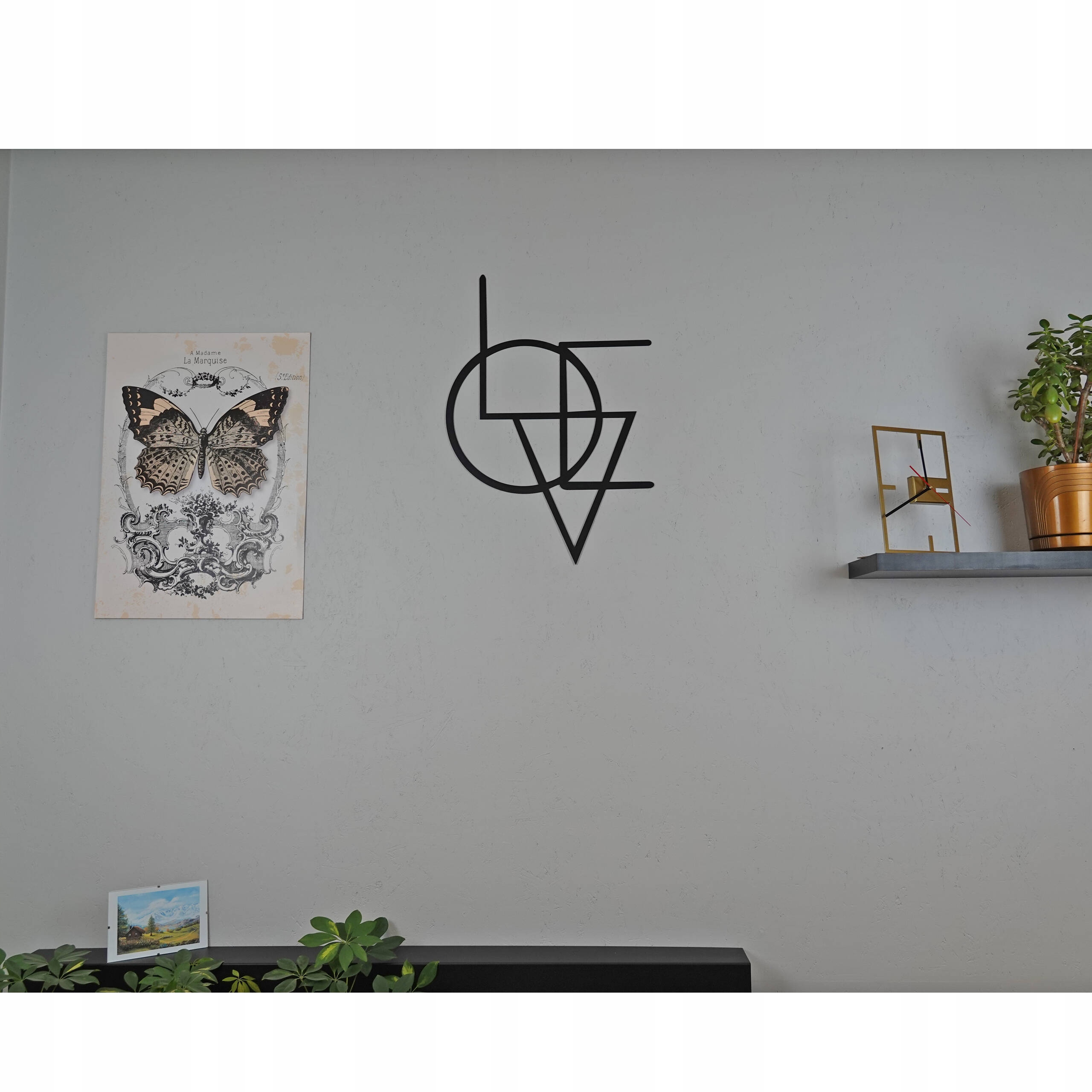 Ozdoba dekoracja na ścianę SERCE LOVE GEOMETRYCZNE Producent Domer