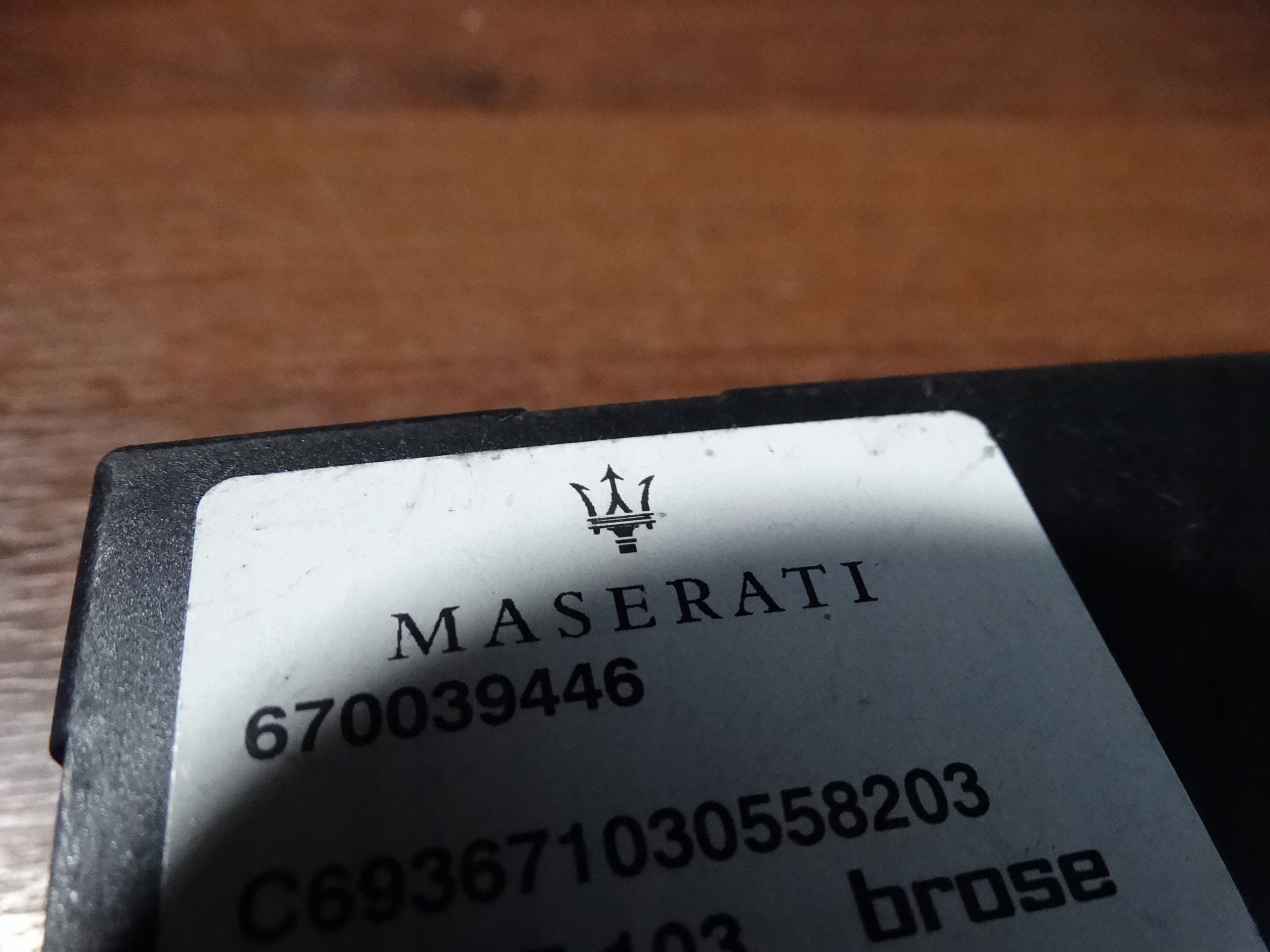 IDEALNY module control unit bonnet MASERATI LEVANTE 1 0 9