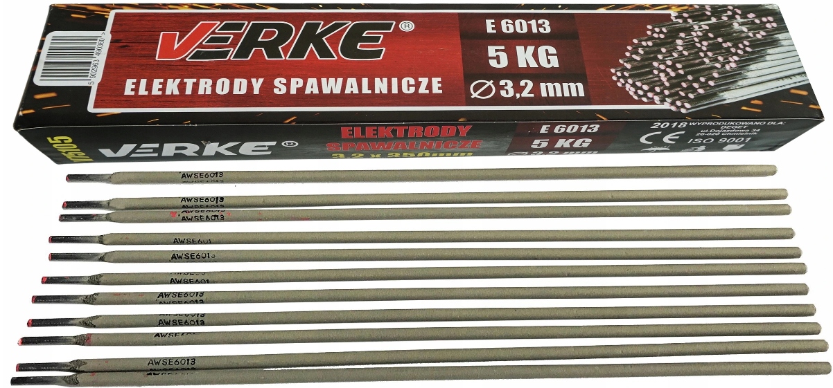 ELEKTRODY SPAWALNICZE FI 3,2 mm 5 kg RUTYLOWE 350 Średnica 3.2 mm