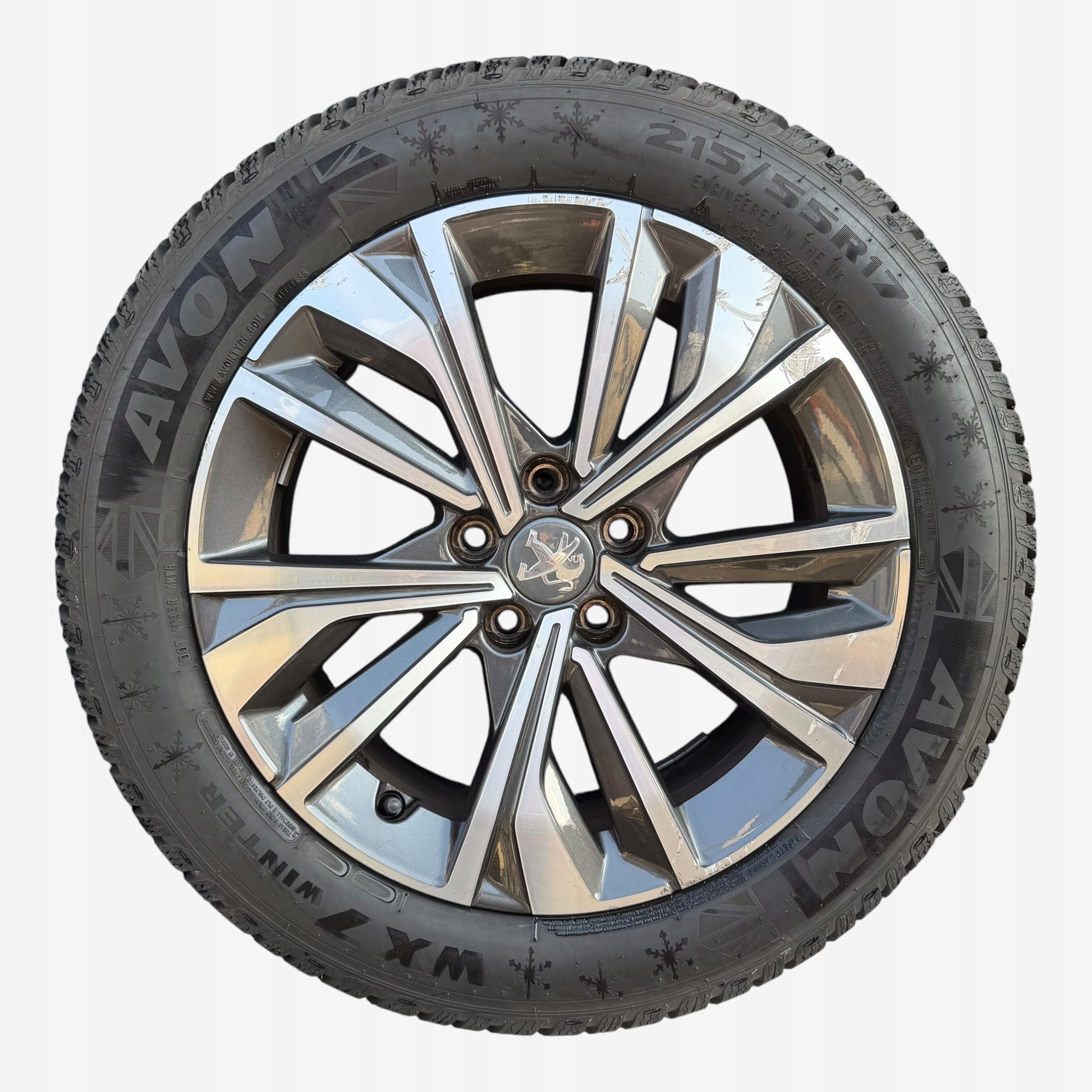 discs wheels tyres PEUGEOT AVON 215/55/17" 5MM winter M+S